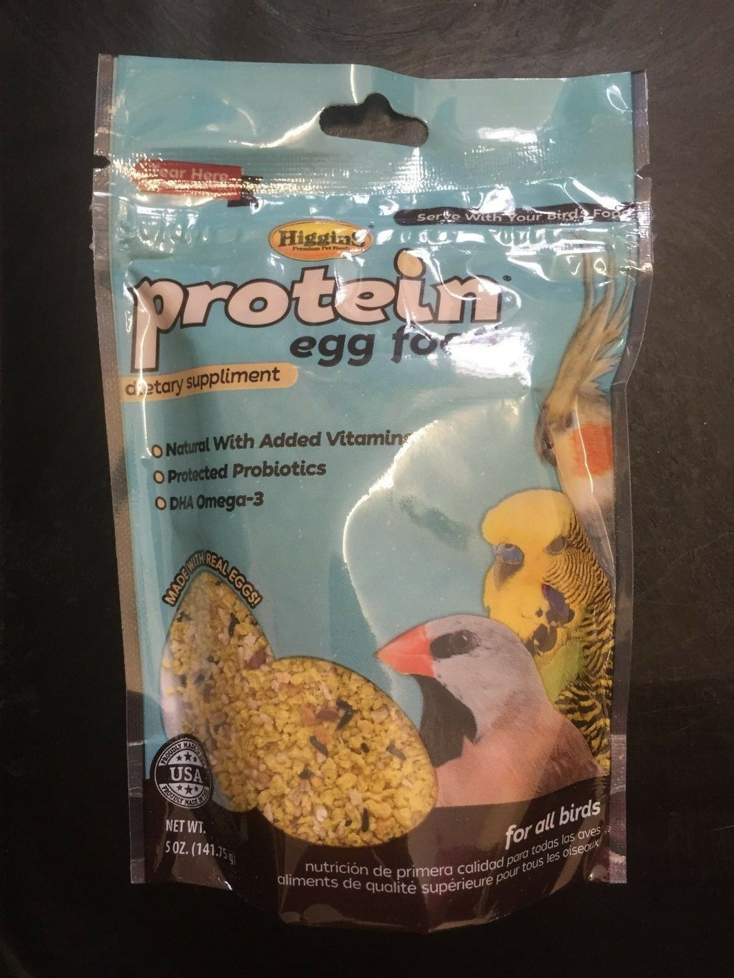 Higgins Protein Egg Food Dietary Supplement for Birds 5oz